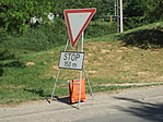 A pályára vezető úton