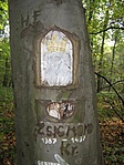Zsigmond király fába vésett arcképe