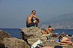 Az igazi Sorrento - én a sziklán