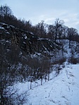 A kőfejtő falai
