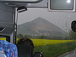 Szársomlyó, repce, eső, busz