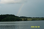 Szivárvány a tó felett