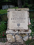 Erzsébet emlékkő
