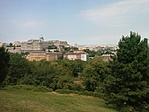 Over the city
