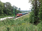 Épp jött a vonat, bár ez pont nem állt meg...