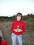 Ritka pillanat: sörrel a kezemben ;)