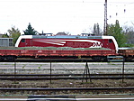 H-MÁV EuroCom TRAXX villanymozdony + Rs kocsi Füzesabonyban ...
