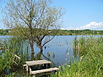 Pihenőhely a vízben