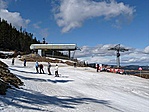 felső sílift hegyi állomása (Panoramabahn)