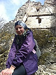 Réka nagyon bátor a kőnél