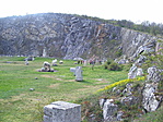 A szoborpark egy része