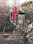 A csigalépcsőn