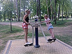 szabadtéri konditerem, a kikötő közelében:)