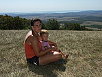 A háttérben a Balaton (Fűzfői-öböl)