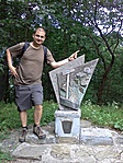 Régi kéktúra zárópont. Messze a határtól.