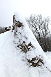 homokkő hóval