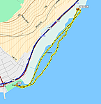 A teljes vizitúra track
