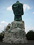 A szobor hátoldala