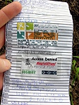 a logbook utolsó lapja