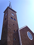 A templom 32 m.magas tornya