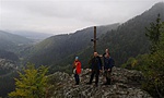 Tusnádfürdő felett, a Sólyomkőn