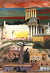 Csontváry Baalbek - részlet cédrussal