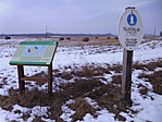 A tanösvény 1. állomása a ládánál