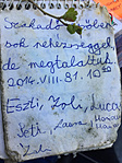 Szétázott, kicsit penészes szegény logbook...