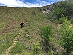 2018 05 18 Alsórákosi bazaltoszlopnál mászik le Péter60