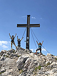 2018 07 31 Hochlantsch 1722 m Bojta Dénes Zsófi a keresztnél 2