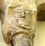 Szompácsi templomon arc