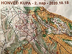 A láda helye a mai F50-es térképen