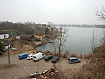 Fentről a parkoló