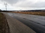Visszafelé jövet az ajkai medence és a Somló, tiszta időben a Ság is látható.