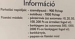 parkolási információ