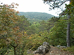 Kilátás a Vasutas-pihenőtől