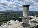 2022 07 15 Großer Zschirnstein Panoráma a tetőről GCGZ