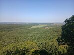 a villapark felé nézve