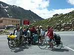 A Timmelsjoch tetején.Kicsit fáztam
